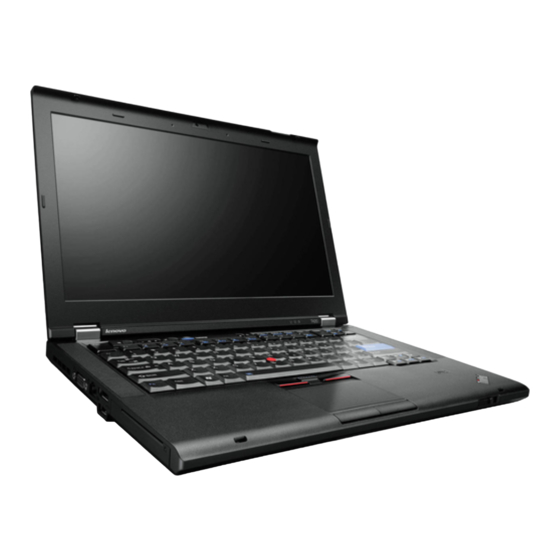 Lenovo ThinkPad T420 Uživatelská Příručka