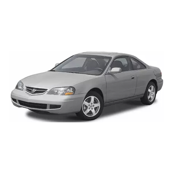 Acura CL 2003 Owner's Manual