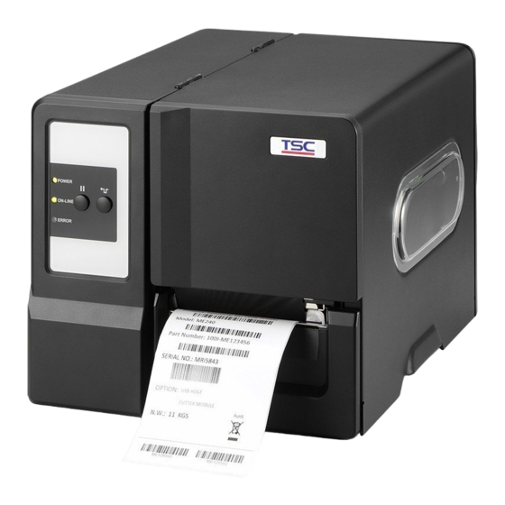 TSC ME240 series Quick Installation Manual