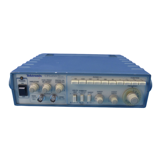 Tektronix CFG253 Service Procedures
