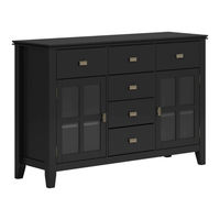 SIMPLIHOME brooklyn+max WyndenHall AXCART11-BL Manual