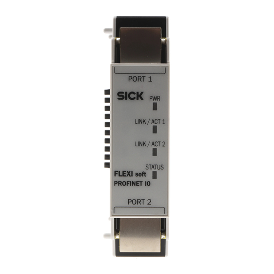 SICK Flexi Soft Operating Instructions Manual