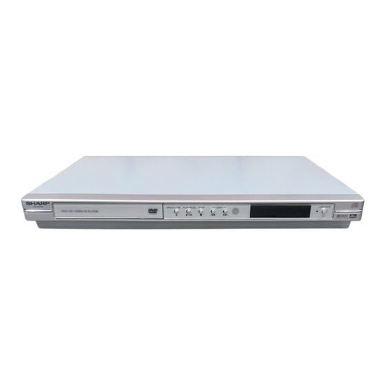 Sharp DV-SV80S(B) Operation Manual