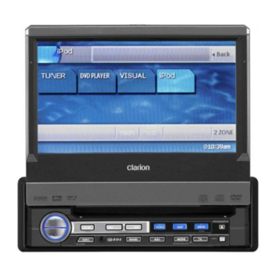 Clarion VRX868RVD Owner's Manual & Installation Manual