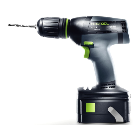 Festool TI 15 Instruction Manual