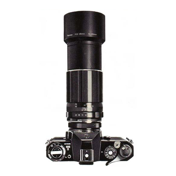 Pentax takumar Operating Manual