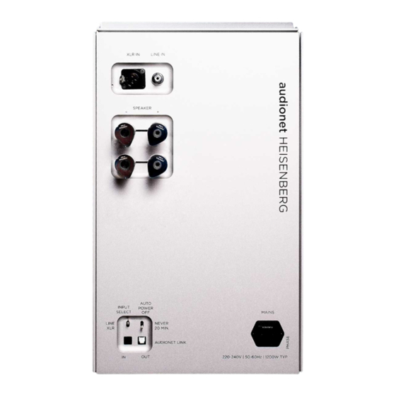 Audionet HEISENBERG User Manual