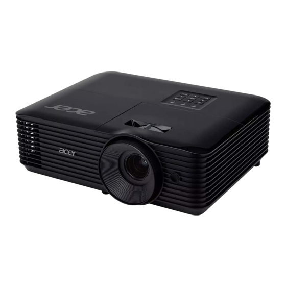 User Manuals: Acer X Series DLP Projector