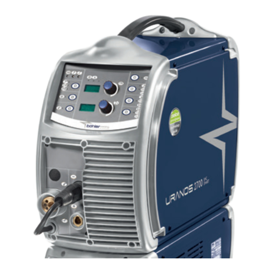 voestalpine bohler welding URANOS 2700 SMC Instruction Manual