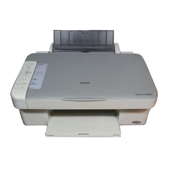 Epson Stylus DX3800 Series Daily Use Manual
