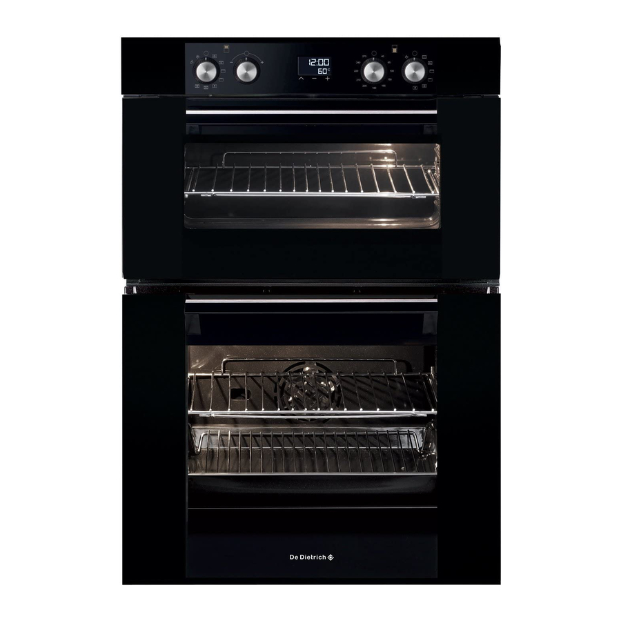 DeDietrich DOD1278B Manual To Installation