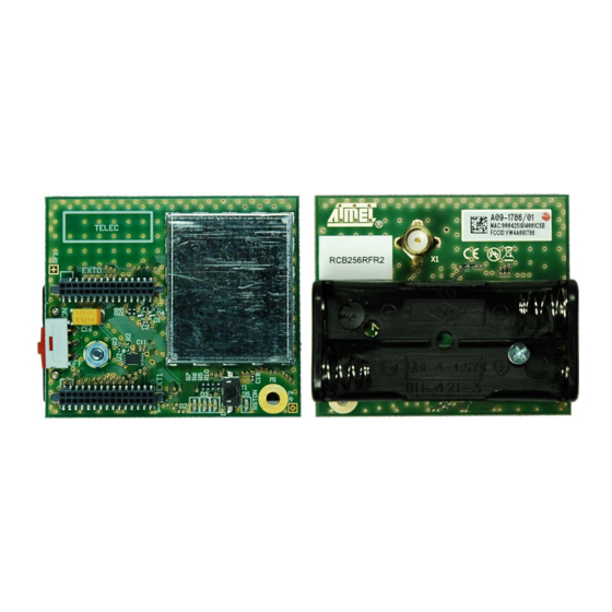 Atmel RCB256RFR2 Hardware User Manual