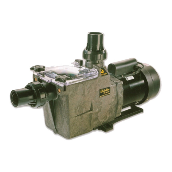 PoolRite Quietline SQI Series Quick Start Manual
