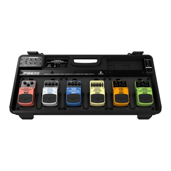 Behringer PB1000 User Manual