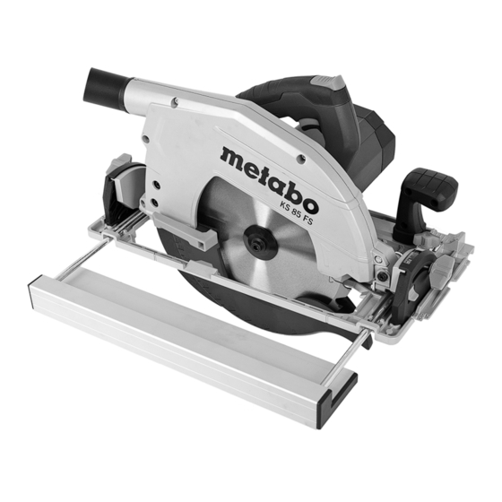 Metabo KS 85 FS Original Instructions Manual