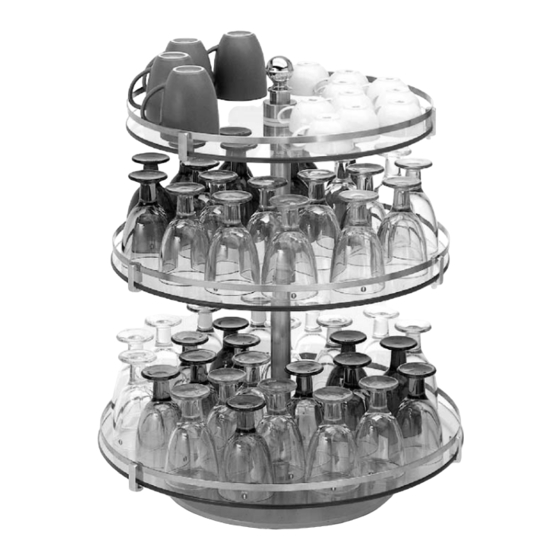Metos 2025319 Revolving Glass Rack Manuals