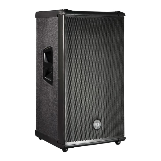RCF 4PRO Series Instructions Manual