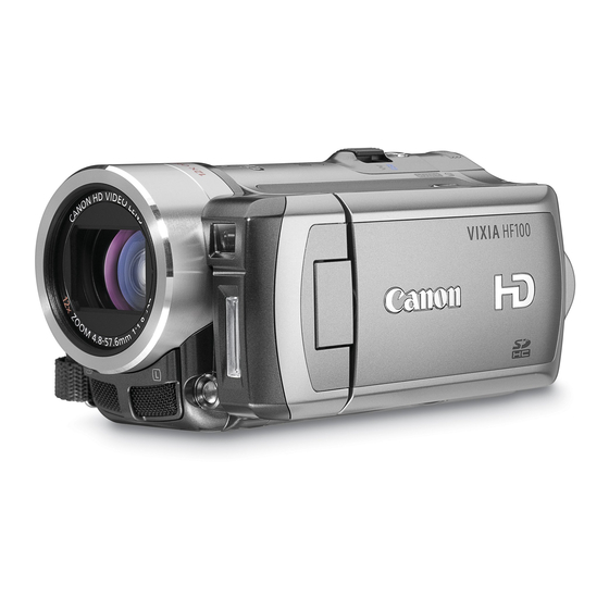 Canon HF10 Instruction Manual