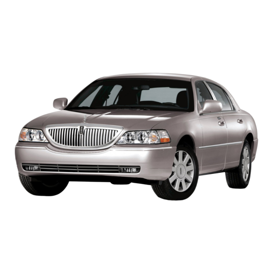 Lincoln 2010 Town Car Owner's Manual