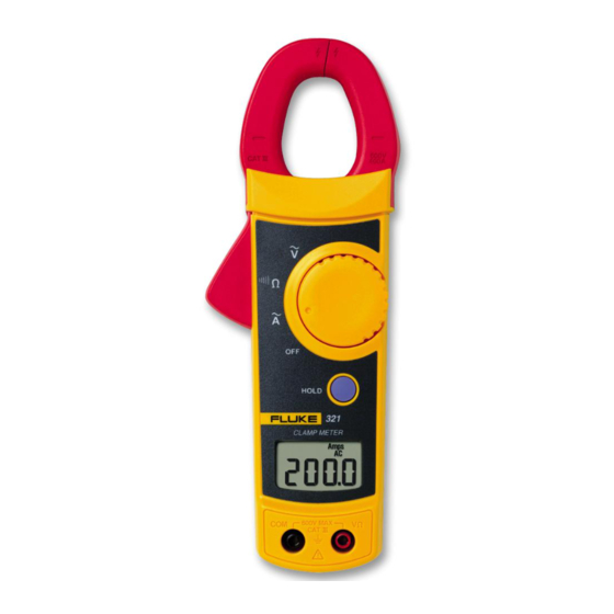 Fluke 321 Instruction Card