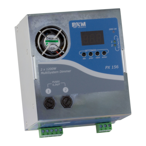 PXM PX156 User Manual