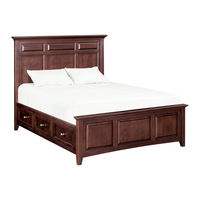Whittier Wood Furniture McKenzie Queen Storage Bed Assembly Instructions Manual