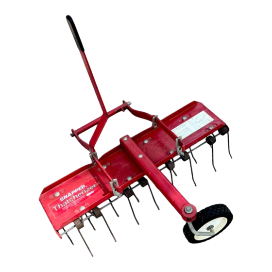 Snapper THATCHERIZER Assembly Manual