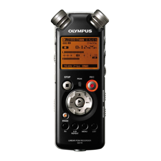 Olympus LS-10 Instructions Manual