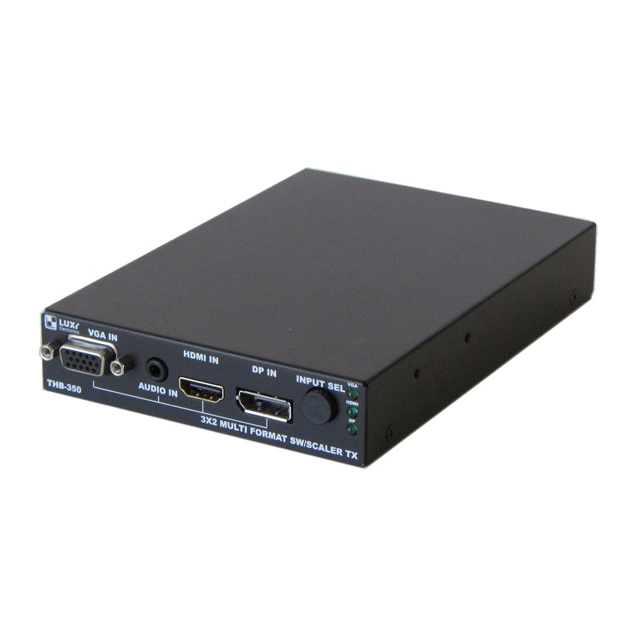 Luxi Electronics THB-350 Quick Start Manual