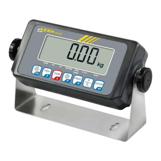 KERN KXE-TM Operating And Installation Instructions