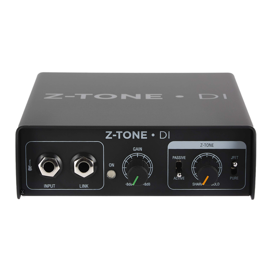 IK Multimedia Z-TONE DI User Manual