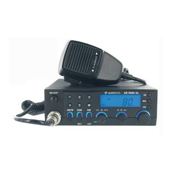 Albrecht AE5090 XL Manual