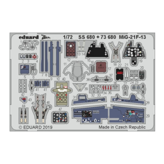 Eduard MiG-21F-13 Quick Start Manual