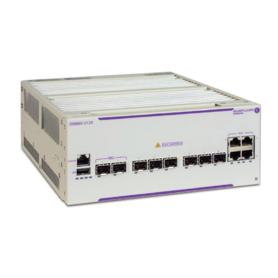 Alcatel-Lucent OmniSwitch 6865-P16X Manuals