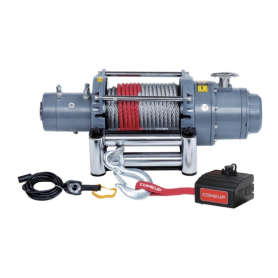 Comeup Winch DV-15 Quick Start Manual