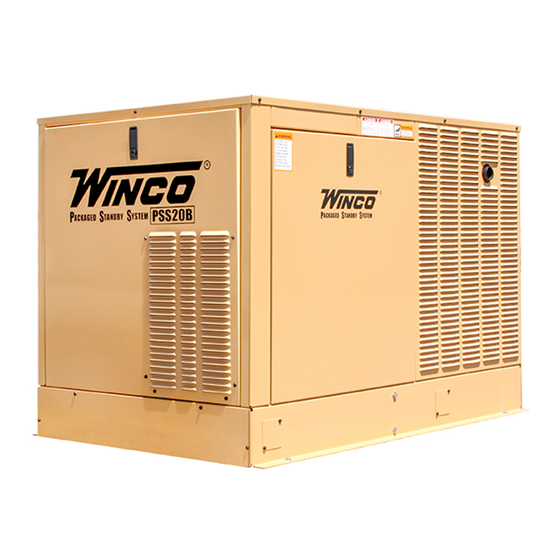 Winco PSS20B2W/D Installation And Operator's Manual