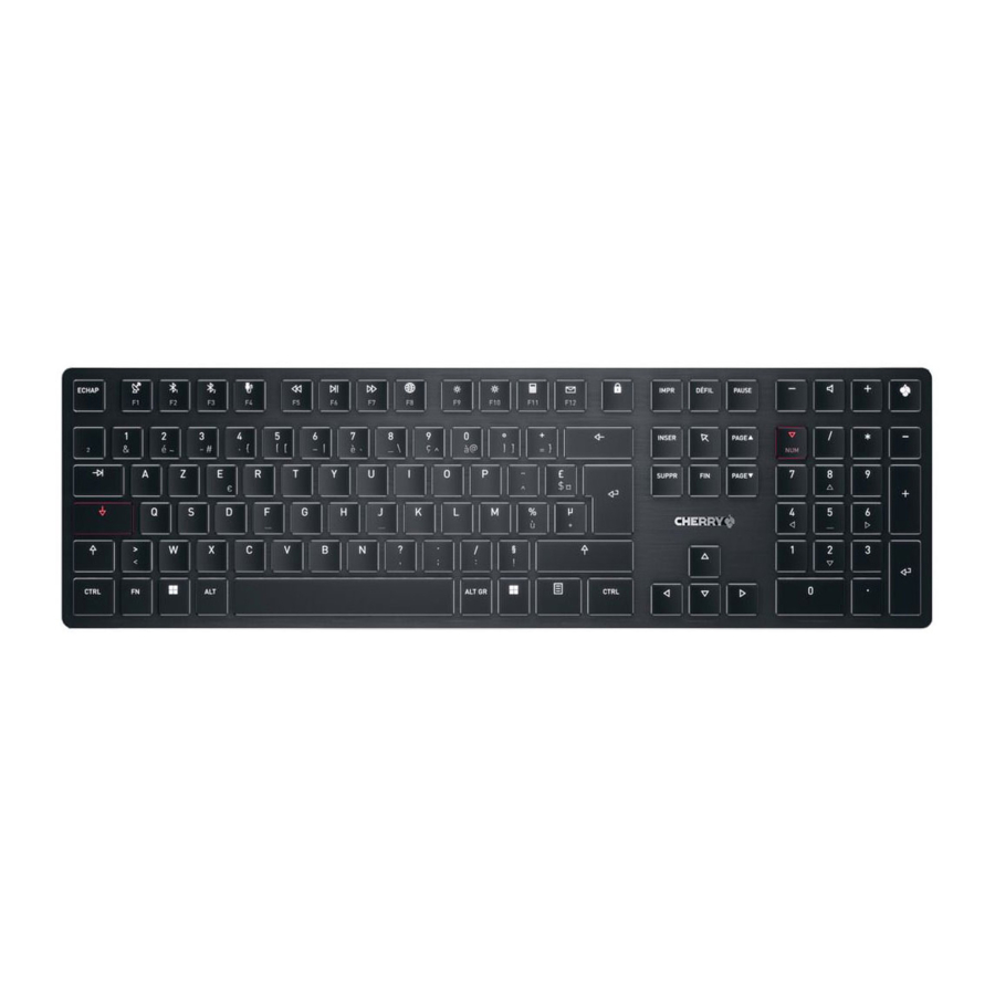 Cherry KW X ULP - Mechanical Keyboard With Bluetooth RF And Cable Transmission Manual