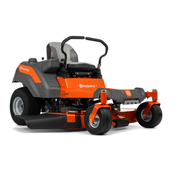 Husqvarna Z242F Operator's Manual