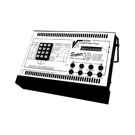 User Manuals: Victor Engineering Super-IQ Charger