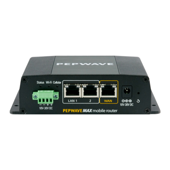 Pepwave MAX 700 User Manual