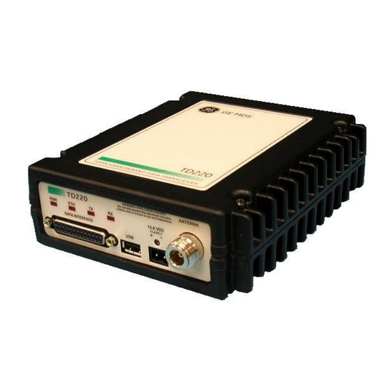 GE MDS TD220 Manual
