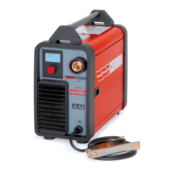 Cebora MONO STAR MIG 1620/M SYNERGIC Instruction Manual