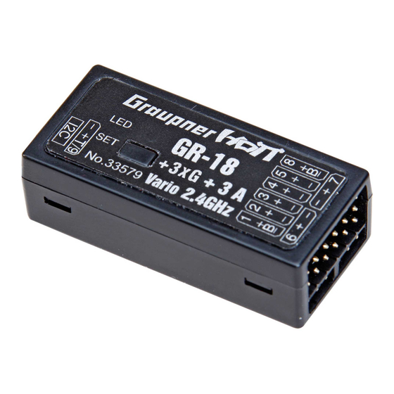 GRAUPNER 33579 Manual
