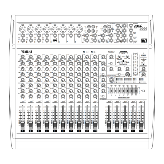 Yamaha power mix EMX 2000 Owner's Manual