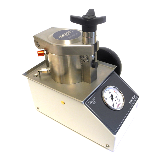 ROXER Natator 125 Watch Testing Machine Manuals