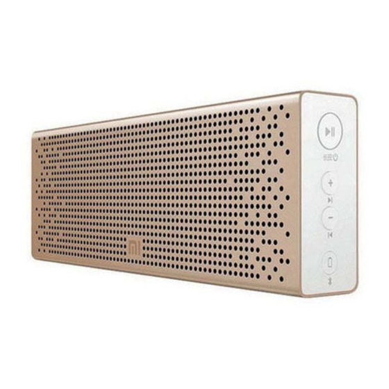 Xiaomi Mi Bluetooth Speaker User Manual