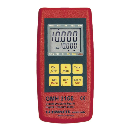 GREISINGER GMH 3156 Manuals