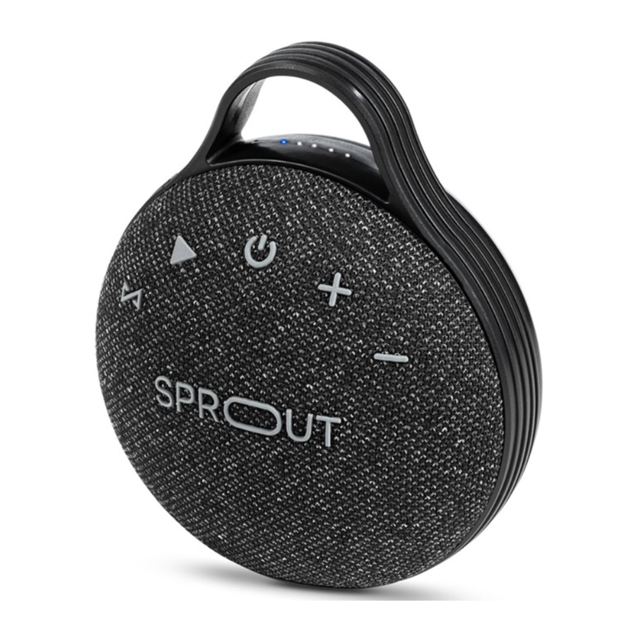 SPROUT SPEAKI - Bluetooth Speaker Manual | ManualsLib