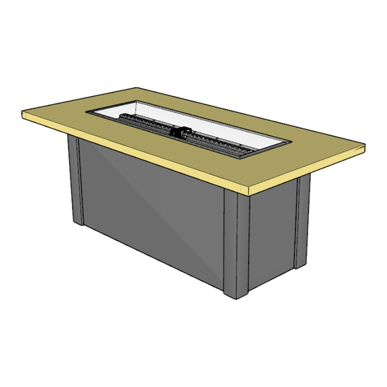 Outdoor GreatRoom Company Linear Fire Pit Table Installation Instructions Manual