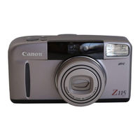 Canon Z115 - Sure Shot Panorama Caption Zoom Date 35mm Camera Instruction Manual